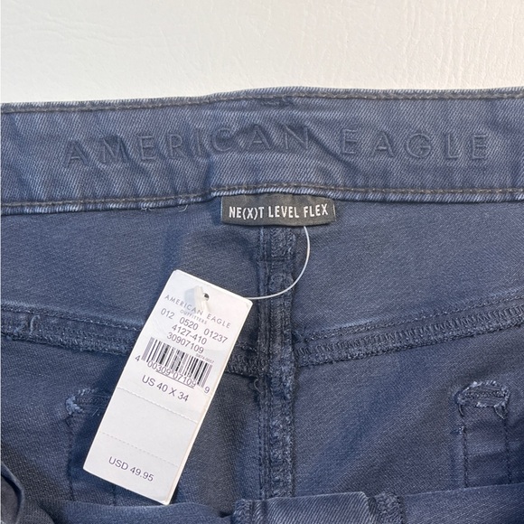 American Eagle Next Level Flex Men's Slim Blue Denim Jeans 40/34 NWT - Picture 11 of 13